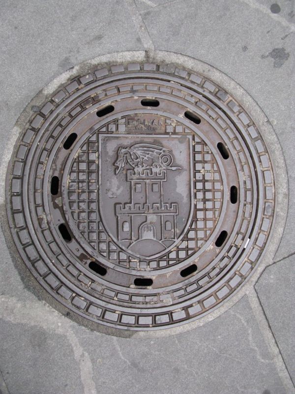 Ljubljana Manhole cover dragon