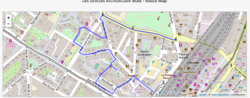 Les Grottes Map